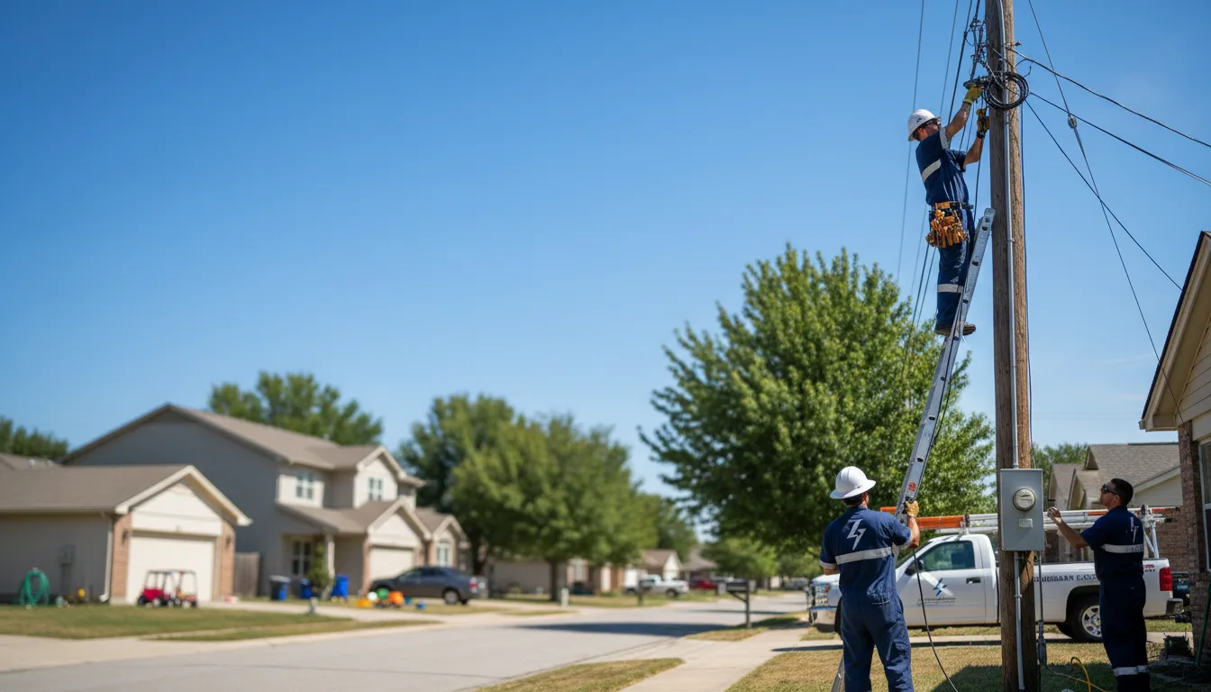 Residential electrician providing installation services in Preston, ID